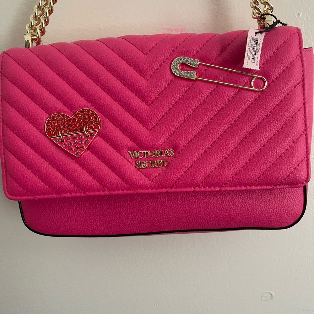 Hot Pink Cross Body Victoria Secret purse.